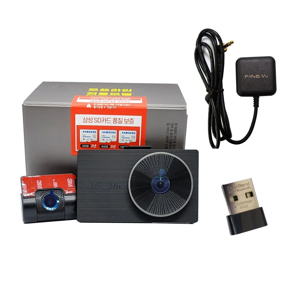 파인뷰 LXQ600 POWER 64G 2채널 블랙박스 동글+GPS+출장장